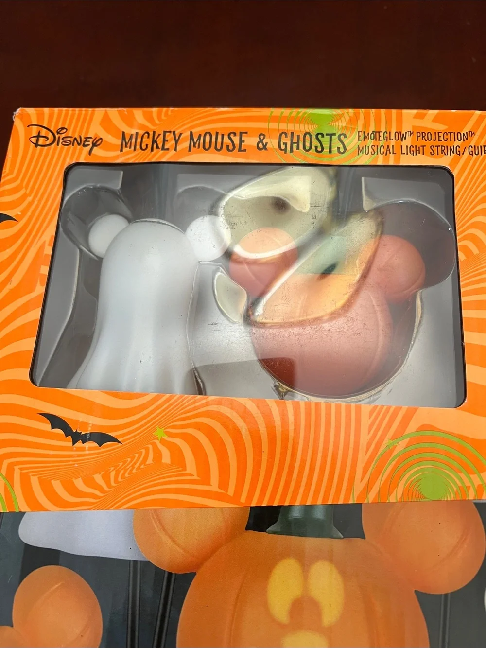 Disney Mickey Mouse Pumpkin & Ghost String Lights - Orange, White